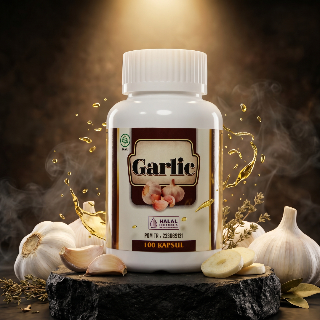 Garlic isi 100 Kapsul Obat Herbal Jantung